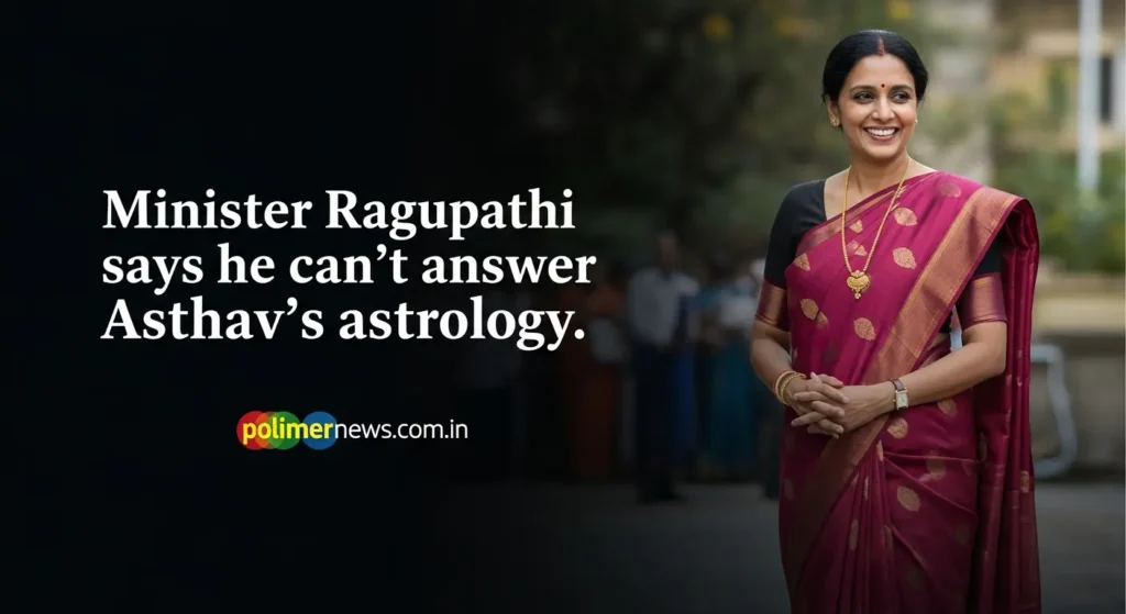 Minister Ragupathi says he can’t answer Asthav’s astrology.