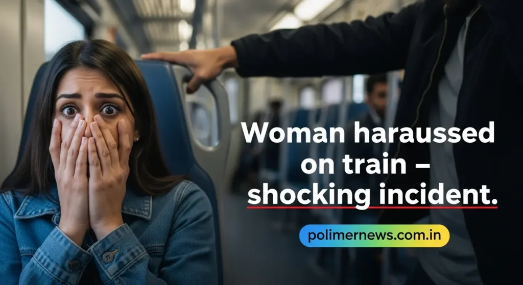 Woman harassed on train – shocking incident.