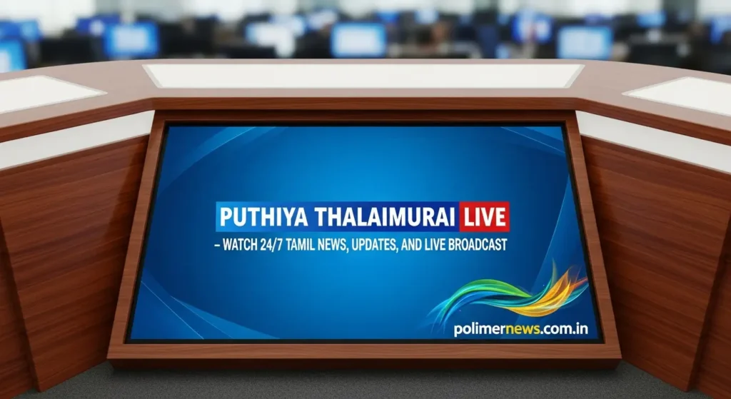 Puthiya Thalaimurai Live – Watch 24/7 Tamil News, Updates, and Live Broadcast